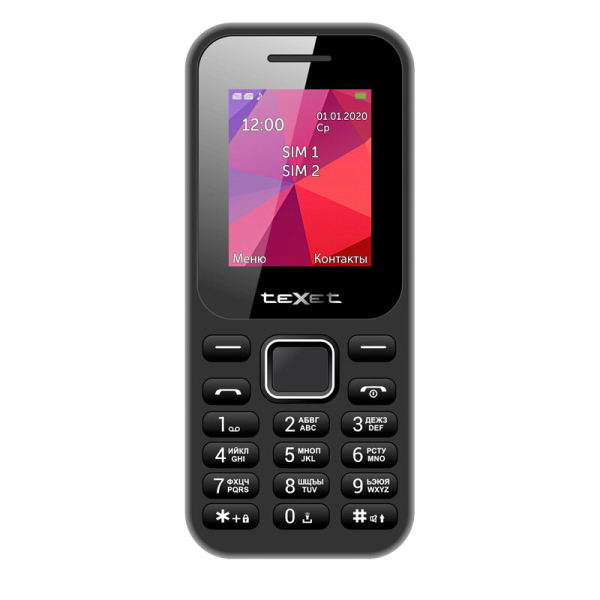 Купить Мобильный телефон Texet TM-122 Black